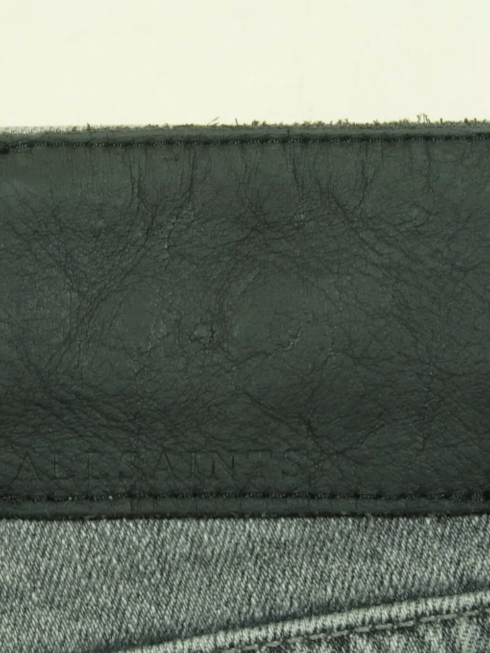 All Saints Cigarette Damaged Jeans Mens 30 Gray Skinny Taper